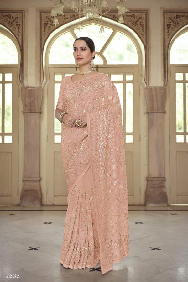 Arya Swarna 2 Party Wear Georgette Wedding Wear Heavy Latest Designer Saree Collection